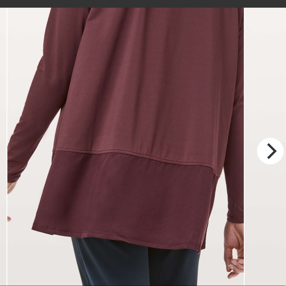 Lululemon burgundy ease of mind sz 2 preloved - Picture 7 of 8